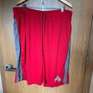 Varsity Red and Gray Athletic Shorts